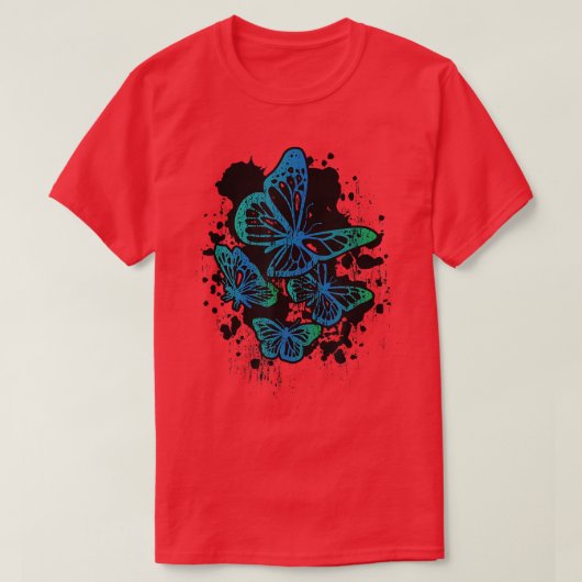 Cool Grunge Fairycore Gothic Butterflies grafisch T-shirt (Design voorkant)