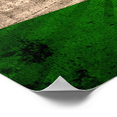 Cool Grunge Indische vlag Poster (Hoek)