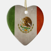Cool Grunge Mexicaanse vlag Keramisch Ornament (Rechts)