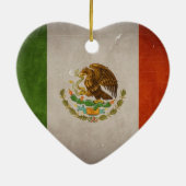 Cool Grunge Mexicaanse vlag Keramisch Ornament (Achterkant)