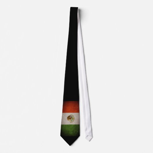 Cool Grunge Mexicaanse vlag Stropdas (Voorkant)