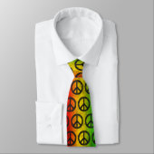 Cool Grunge Reggae Rasta Peace Symbol Stropdas (Gebonden)