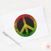 Cool Grunge Reggae Rasta Vredessymbool Stickers (Envelop)
