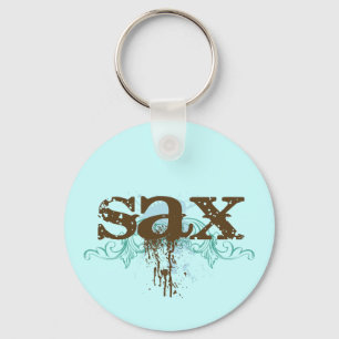 Cool Grunge Saxophone Sleutelhanger