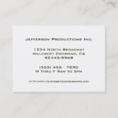 Cool Grunge Style Visitekaartje groot bedrijf (Achterkant)