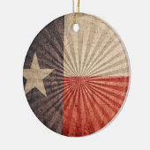 Cool Grunge Texas Vlag Keramisch Ornament (Links)