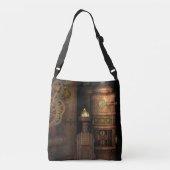Cool  Grungy Industrial Steampunk Crossbody Tas (Achterkant)