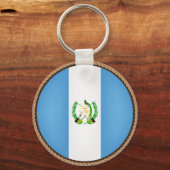 Cool Guatemala-vlaggenzegel Sleutelhanger (Voorkant)