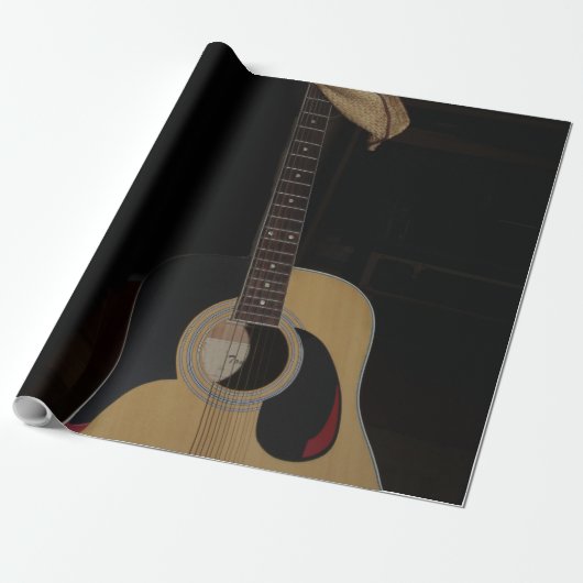 Cool Guitar Cadeaupapier (Uitgerold)