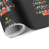 Cool Guitar Christmas Tree Merry Xmas Gifts Xmas L Cadeaupapier (Rol Hoek)