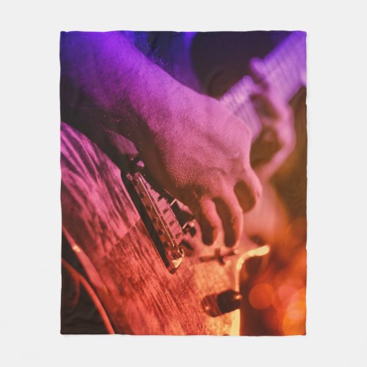 Cool Guitar Fleece Deken (Voorkant)
