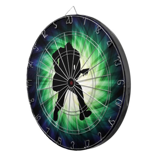 Cool Guitar Player Dartbord (Voorkant Rechts)