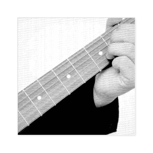 Cool Guitar Rubberstempel (Afrduk)