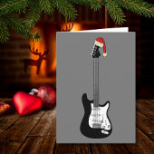 Cool Guitar Santa Kaart