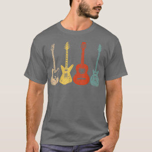 Cool Guitar Spelers Art Mannen Vrouwen  Akoestisch T-shirt