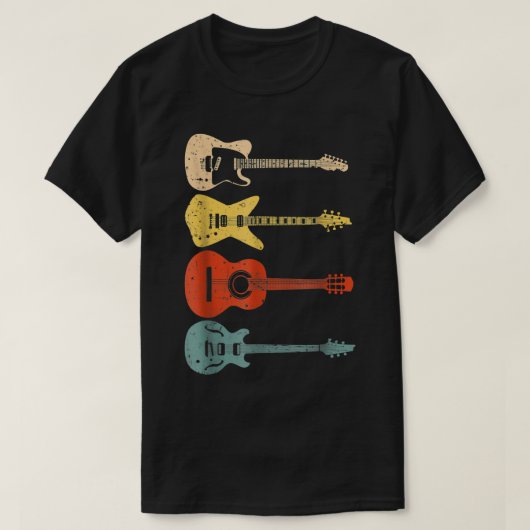 Cool Guitar Spelers Art Mannen Vrouwen  Akoestisch T-shirt (Design voorkant)