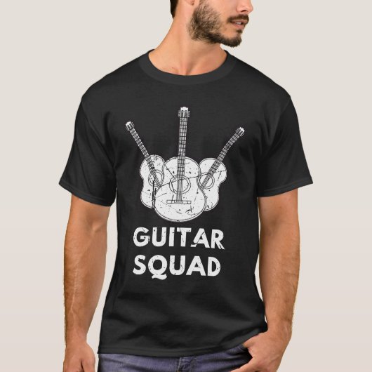 Cool Guitar Squad Guitarist Music Guitars Player T-shirt (Voorkant)