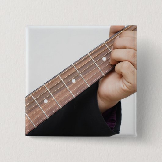 Cool Guitar Vierkante Button 5,1 Cm (Voorkant)