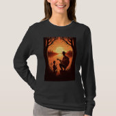 Cool Guitarist Father Dad Playing Guitar In Sunset T-shirt (Voorkant)