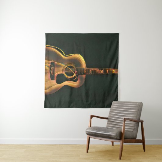 Cool guitarist gift wandkleed (In Situ (horizontaal))
