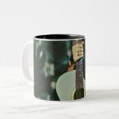 Cool Guitarist giftige Tweekleurige Koffiemok (Voorkant links)