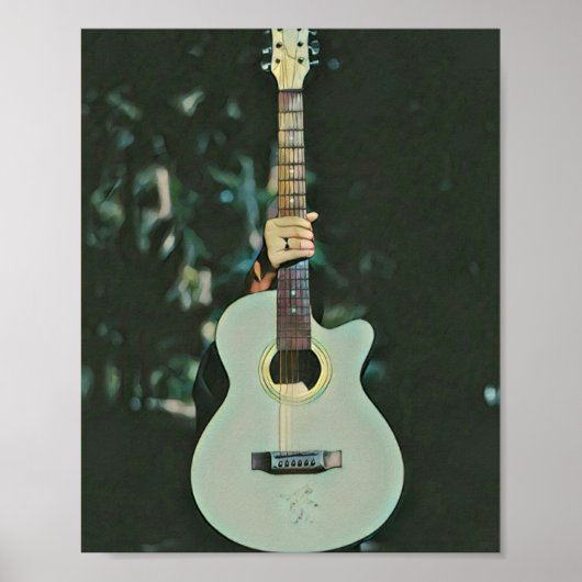 Cool guitarist gifts poster (Voorkant)