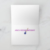 Cool Guitars Toetsenbord en Muzieknoten Verjaardag Kaart (Binnen)