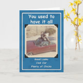 Cool guy Birthday Kaart (Gele Bloem)