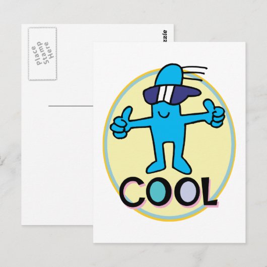 Cool guy briefkaart (Voorkant / Achterkant)