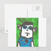 Cool Guy Briefkaart (Voorkant / Achterkant)