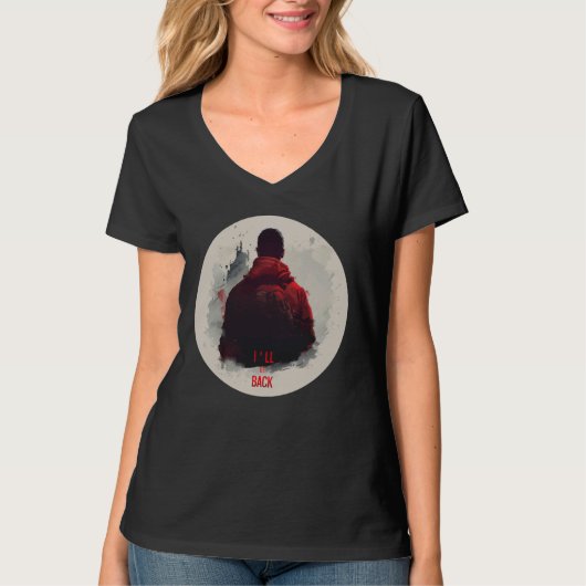 Cool Guy en ik zullen terug zijn Statement Costume T-shirt (Voorkant)