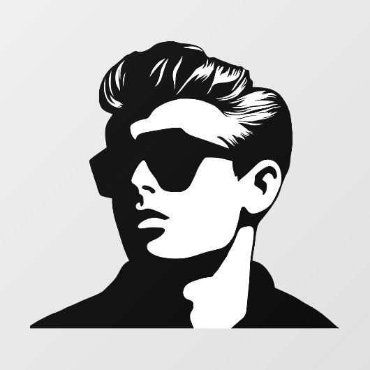 Cool Guy Raamsticker (Vel)