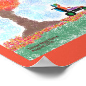 Cool Guy Rolling in Autumn leavesposter Poster (Hoek)