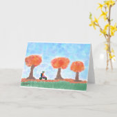 Cool guy rolt door bladeren kaart (Gele Bloem)