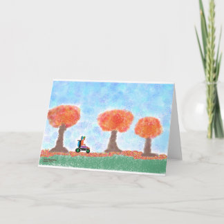 Cool guy rolt door bladeren kaart