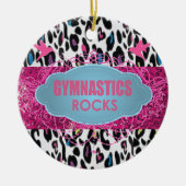 COOL Gymnastic Rocks Pink SPARKLE Ornament (Voorkant)