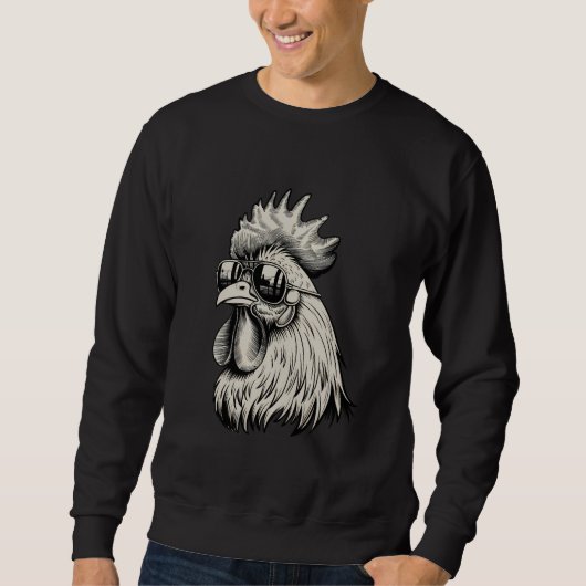 Cool Haan Dragen Zonnebril Chicken Daddy Roos Trui (Voorkant)