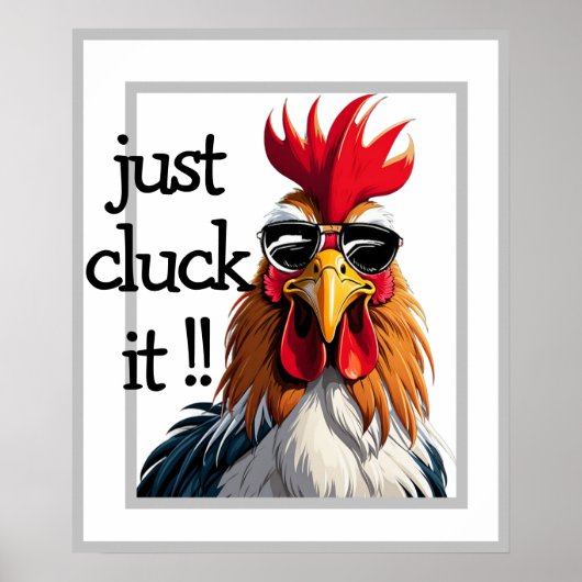 Cool Haan Poster, Grappige quotes Chicken Pun Poster (Voorkant)