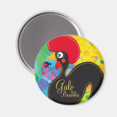 Cool Haan van Portugal #01 - Galo de Barcelos Magneet (Voorkant / Achterkant)