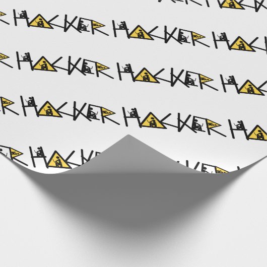 Cool Hacker Cadeaupapier (Hoek)
