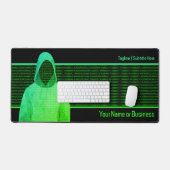 Cool Hacker in Hoodie - IT-beveiliging - Eigen Tek Bureaumat (Keyboard & Muis)