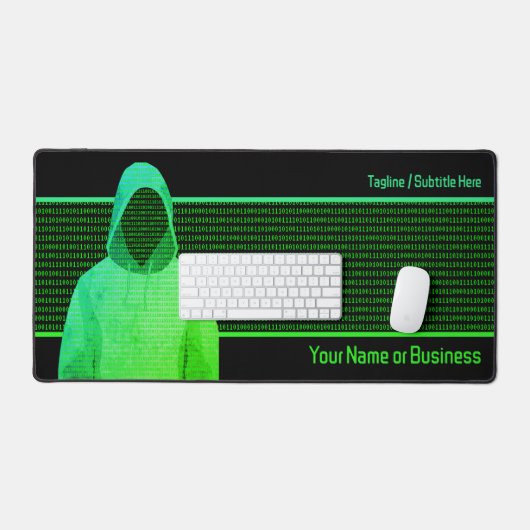 Cool Hacker in Hoodie - IT-beveiliging - Eigen Tek Bureaumat (Keyboard & Muis)