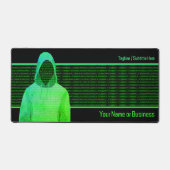 Cool Hacker in Hoodie - IT-beveiliging - Eigen Tek Bureaumat (Voorkant)