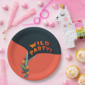 Cool hagedis krokodil tropisch verjaardagsfeestje papieren bordje (Feest)