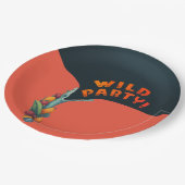 Cool hagedis krokodil tropisch verjaardagsfeestje papieren bordje (Gekanteld)