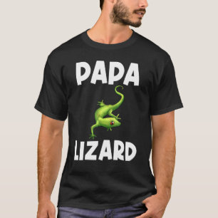 Cool hagedis voor mannen vader gekko groene reptie t-shirt