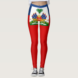 Cool Haiti Flag Mode Leggings