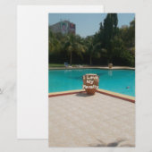 Cool Hakuna Matata Pool Side I love My Family.jpg Briefpapier (Voorkant / Achterkant)