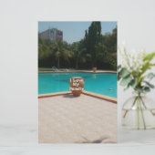 Cool Hakuna Matata Pool Side I love My Family.jpg Briefpapier (Staand voorkant)