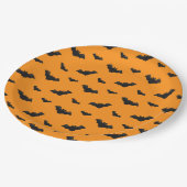 Cool Halloween Bats Pattern Papieren Bordje (Gekanteld)